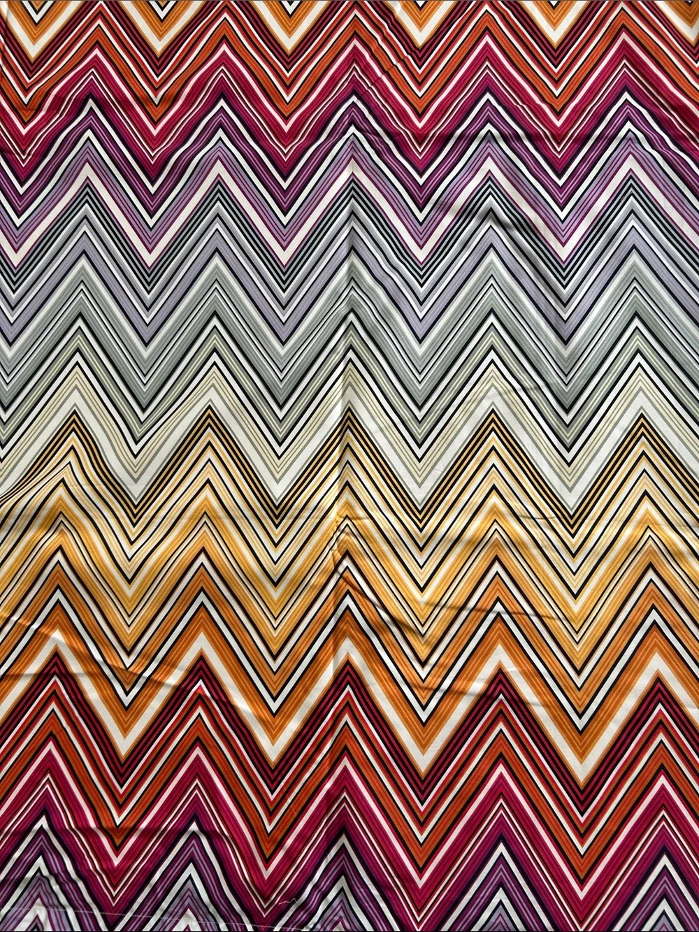 Missoni Home TREVOR Queen Duvet  & Shams Multicolor Chevron Bedding Set NEW $810